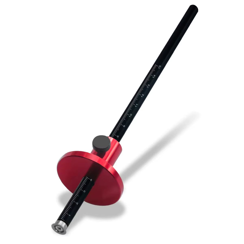 Wheel Marking Gauge, Aluminum Woodworking Scriber with Inch/mm Scale