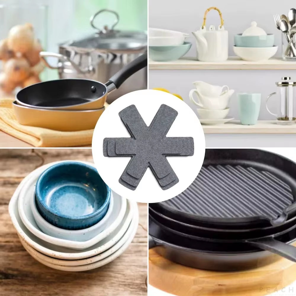 Pot and Pan Protectors – 12-Piece Non-Woven Cookware Divider Pads – image 4