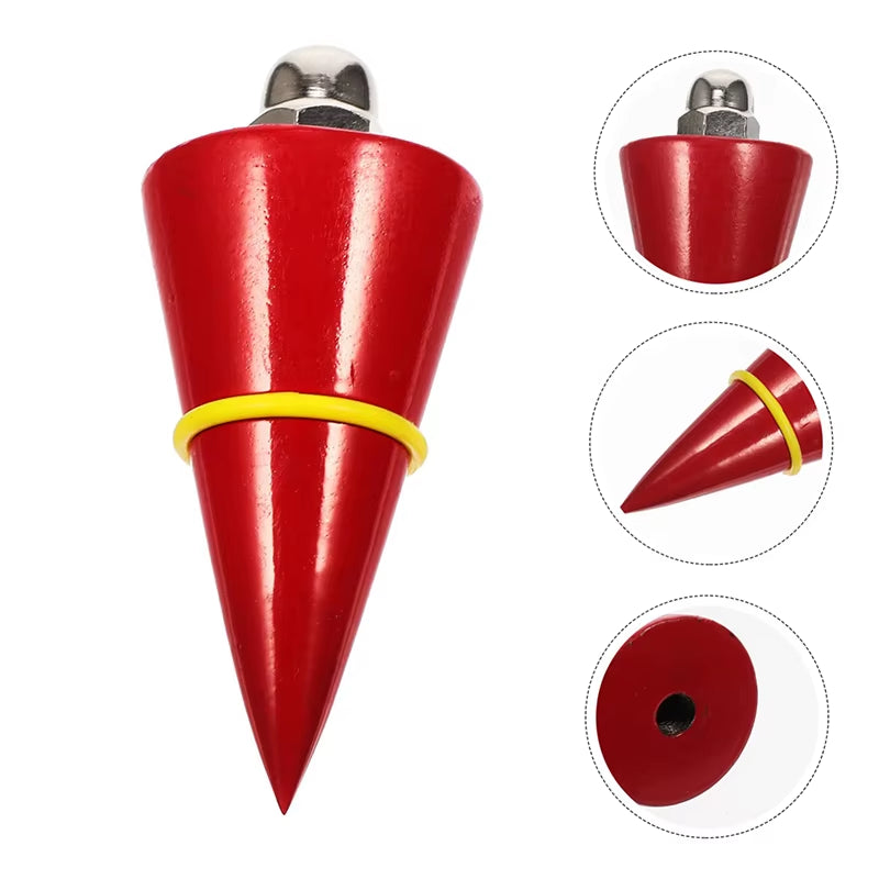 Construction Plumb Bob with Retractable Line Reel – image 3