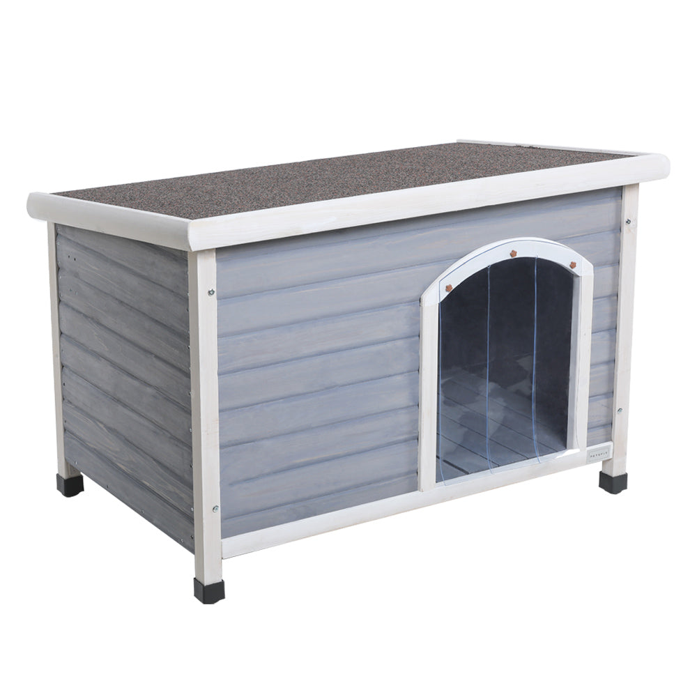 Wooden Outdoor Dog House with Waterproof Roof and Elevated Floor – image 7