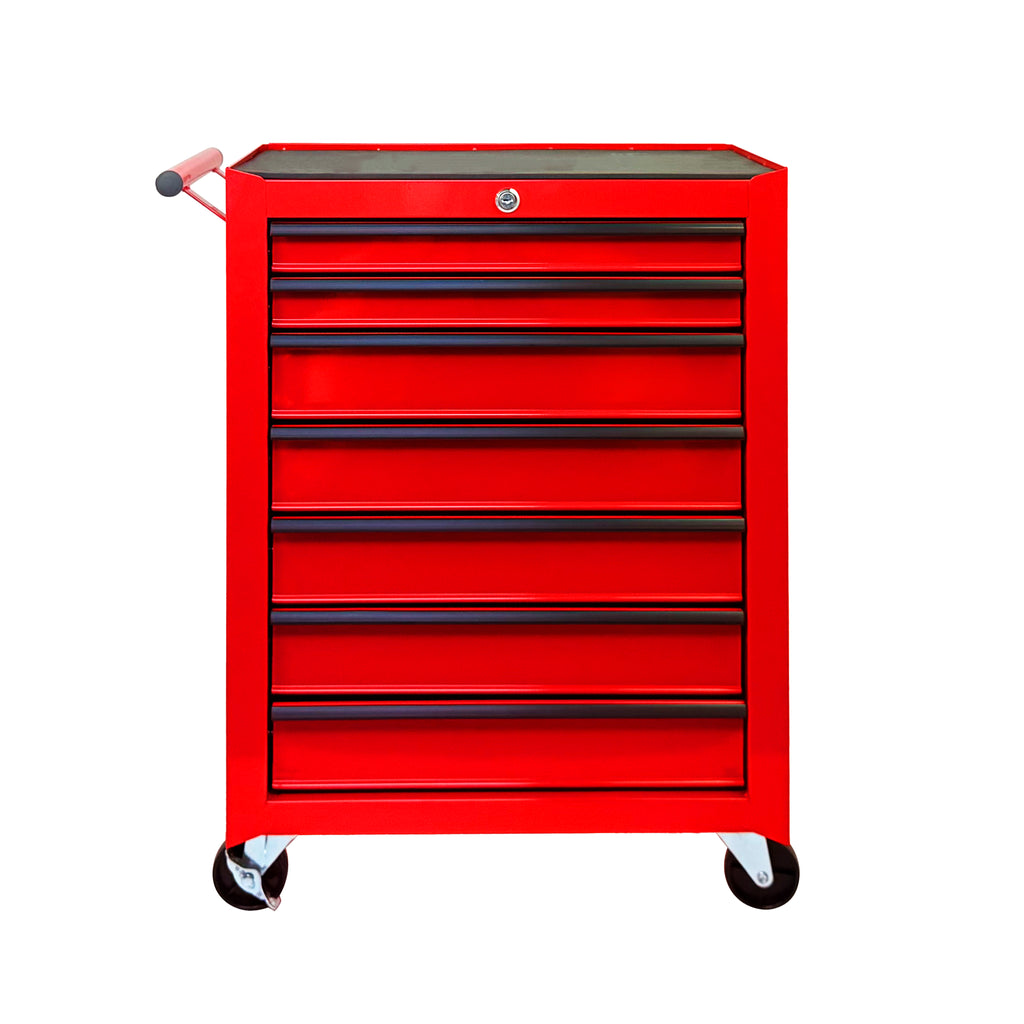 Rolling Tool Chest 7-Drawer Steel Cabinet with Ball-Bearing Slides