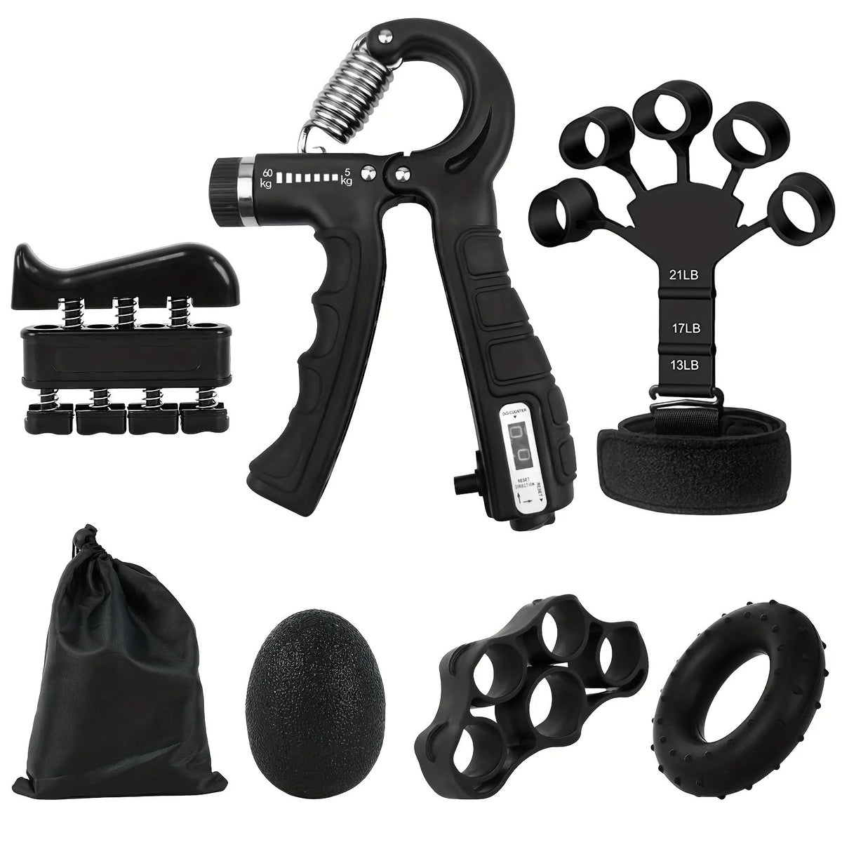 Adjustable Hand Grip Strengthener, 5-60 kg – image 2