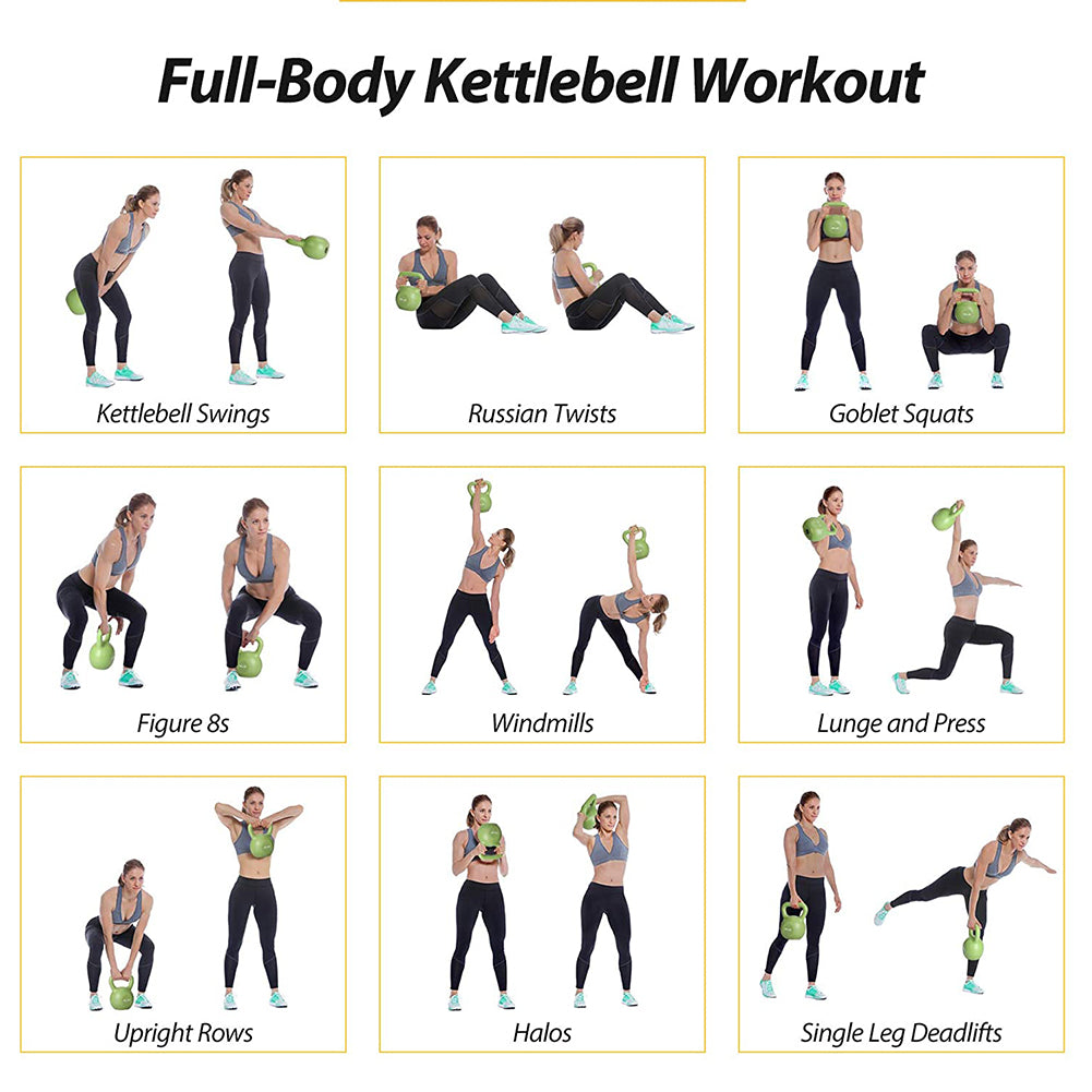 Kettlebell 10 lb – Vinyl Coated Wide-Handle Weight, Purple – image 12