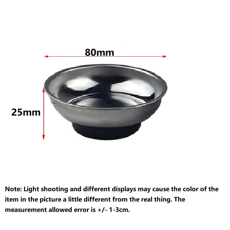 Magnetic Parts Tray 3 in – Stainless Steel Bowl for Screws
