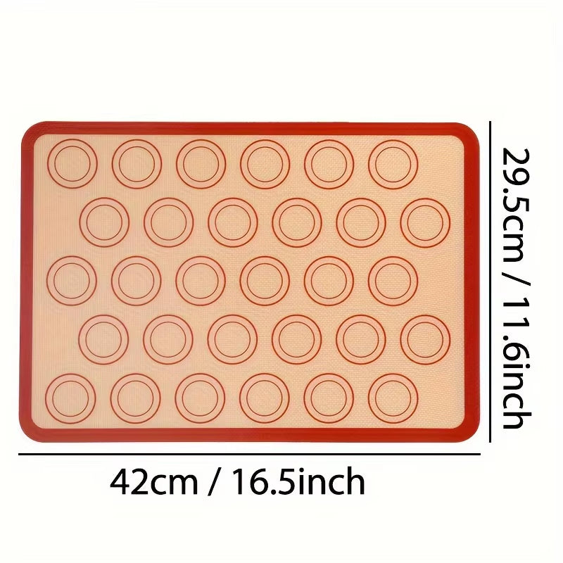 Silicone Baking Mat - Non-Stick Half Sheet Macaron Liner