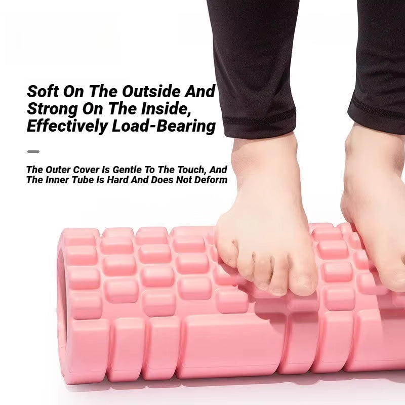 Hollow Grid Foam Roller, 30 cm EVA Exercise Roller – image 6