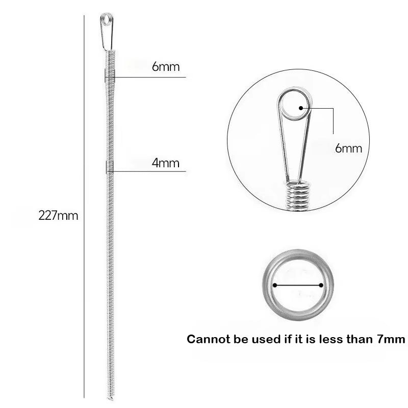 Drawstring Threader Tool, Metal Spring Clip for Hoodies & Pants – image 7