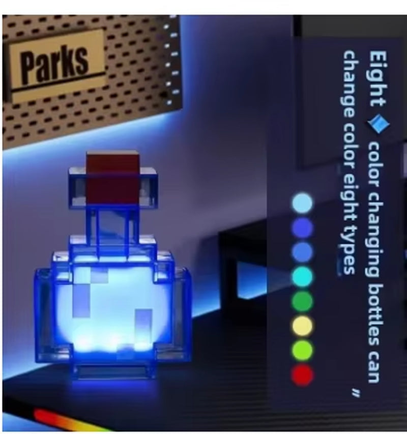 Magic Potion Bottle Night Light - Tap Control 7-Color Mood Lamp Gift