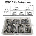 Tractor Hitch Pin Cotter Pin and R-Clip Assortment Kit, Spring Steel