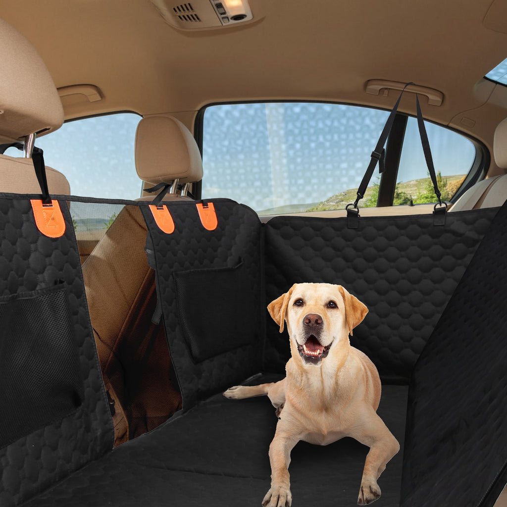 Dog Car Seat Cover for Back Seat, Waterproof Hard-Bottom Extender – image 3