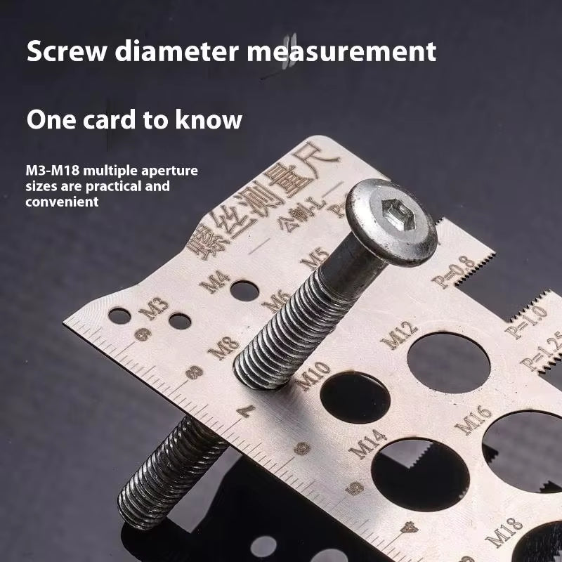 Thread Pitch Gauge – Stainless Steel Screw and Bolt Gauge – image 5