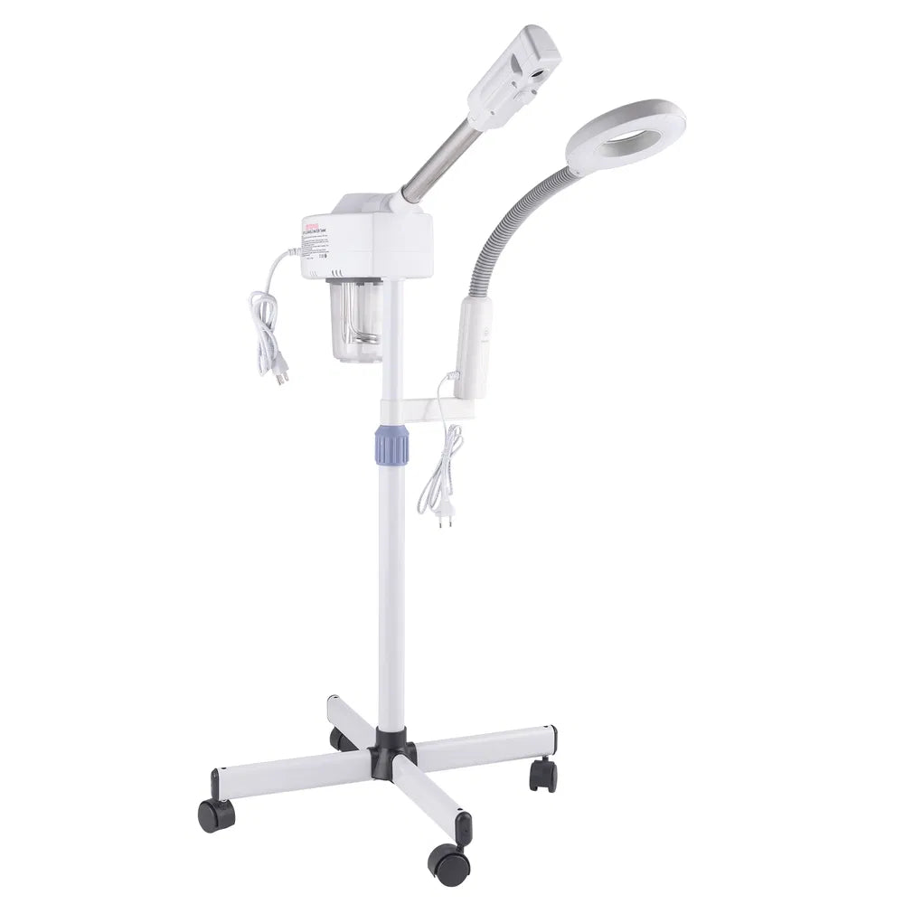 Facial Steamer with Magnifying Lamp – 2-in-1 Esthetician Stand