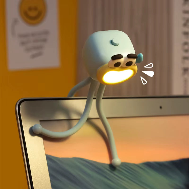 Flexible Octopus Night Light - Mini Bendable LED Reading Lamp