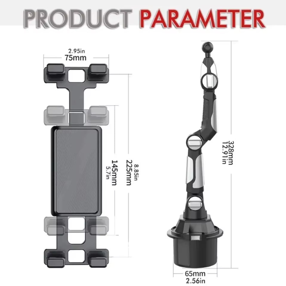 Car Cup Holder Mount – 360° Phone & Tablet Holder – image 6