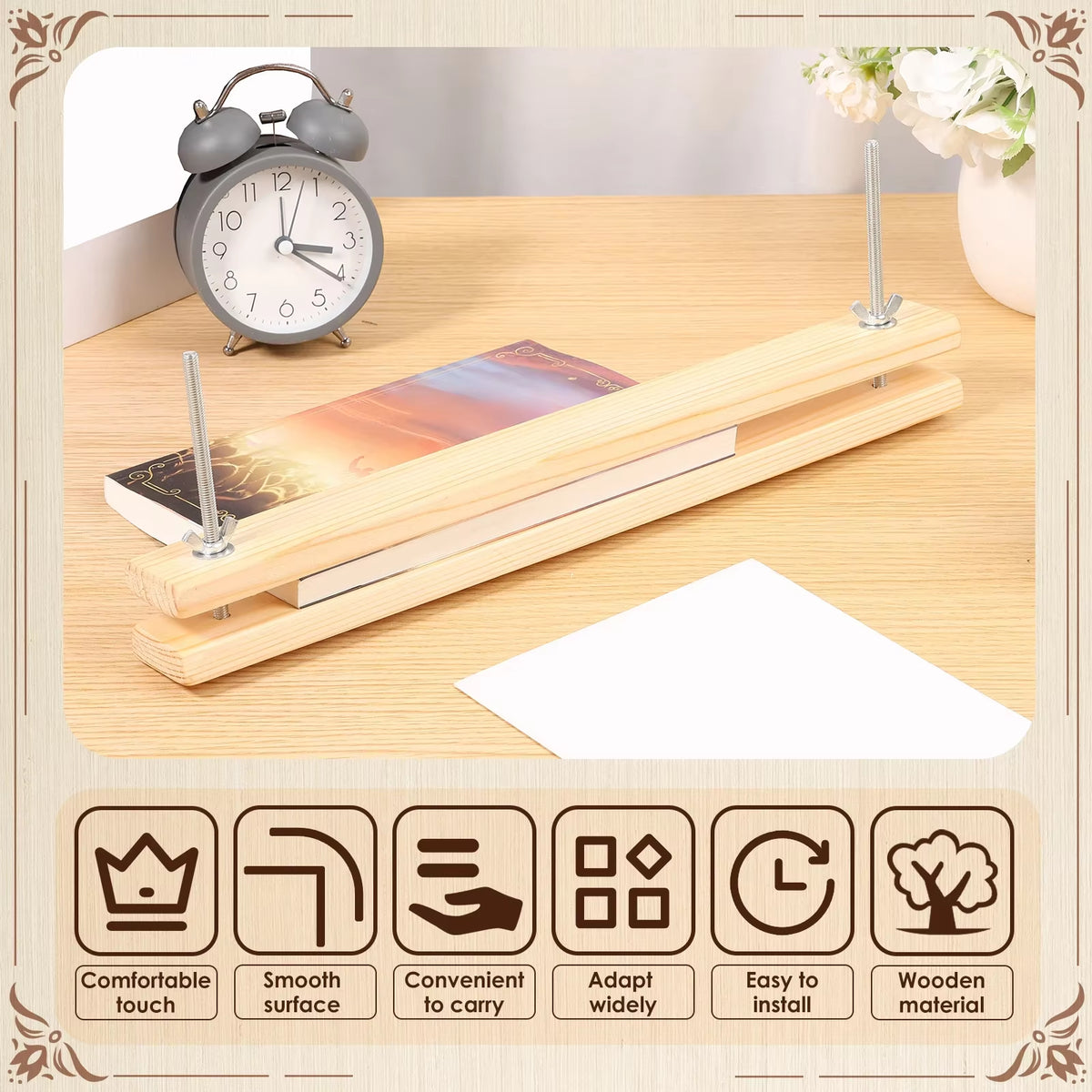 Wooden Book Press for Bookbinding and Paper Flattening – image 6