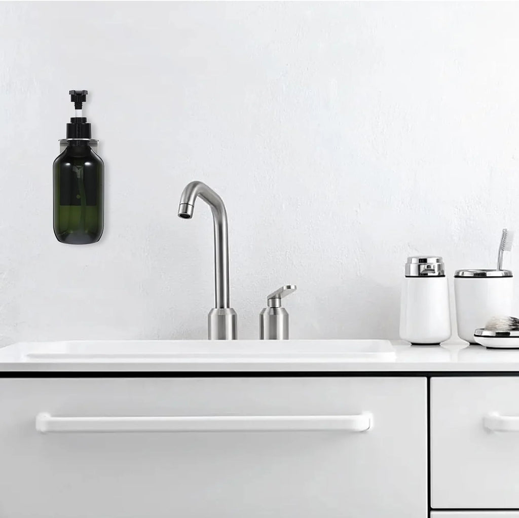Wall Mount Soap Dispenser - Stainless Steel Shelf with Bottle – image 7