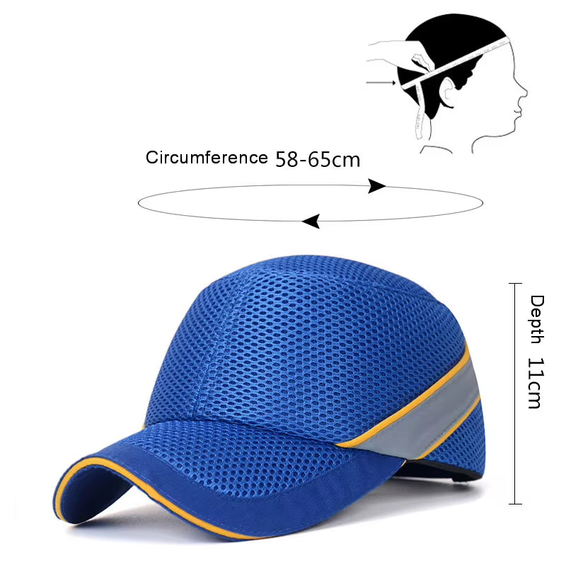 Workwear Bump Cap, Baseball Style Safety Hat with ABS Shell – image 3