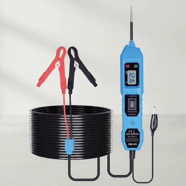 Automotive Power Probe Circuit Tester with LCD, 12V/24V, 14.8 ft Lead – image 1