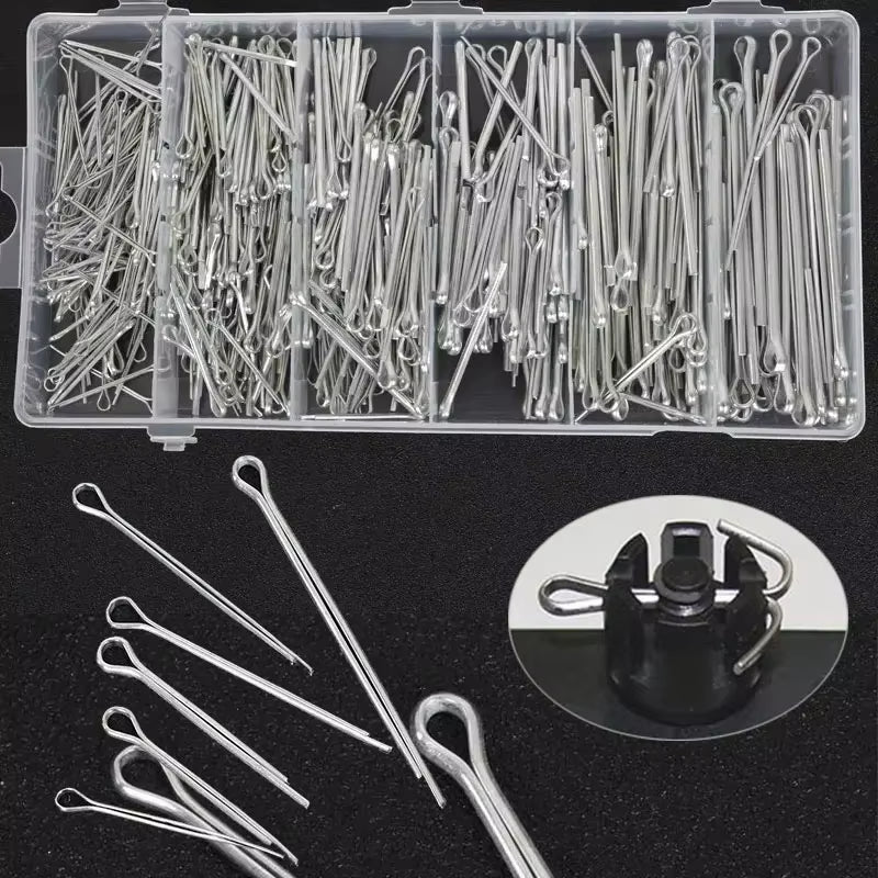 Tractor Hitch Pin Cotter Pin and R-Clip Assortment Kit, Spring Steel – image 2