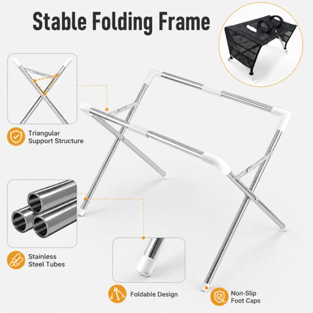 Dog Grooming Hammock with Stand – Foldable Pet Shower Holder – image 4