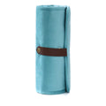 Jewelry Travel Case – Velvet Roll-Up Organizer, Sky Blue