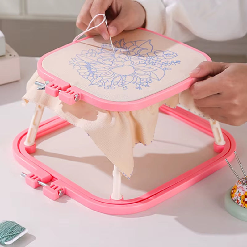 Double Layer Desktop Embroidery Hoop Stand for Cross Stitch – image 2