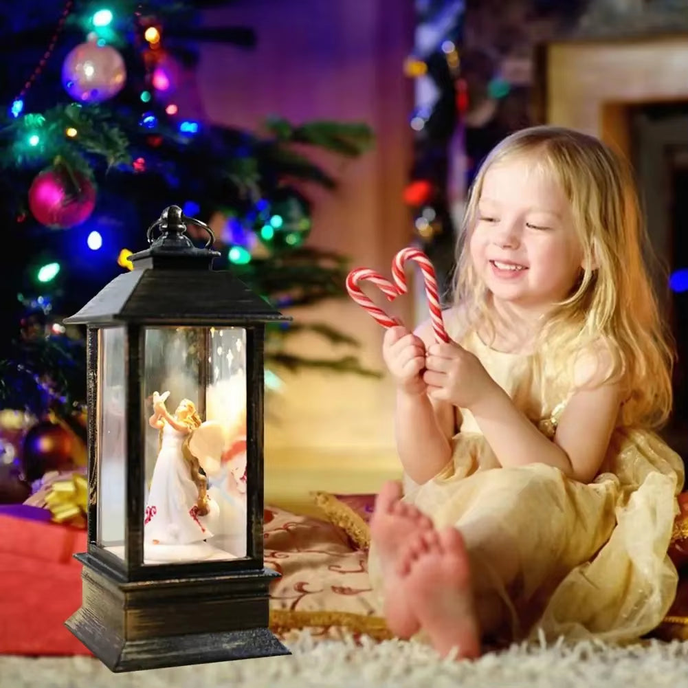 Santa & Snowman Hanging Christmas Lanterns – image 3