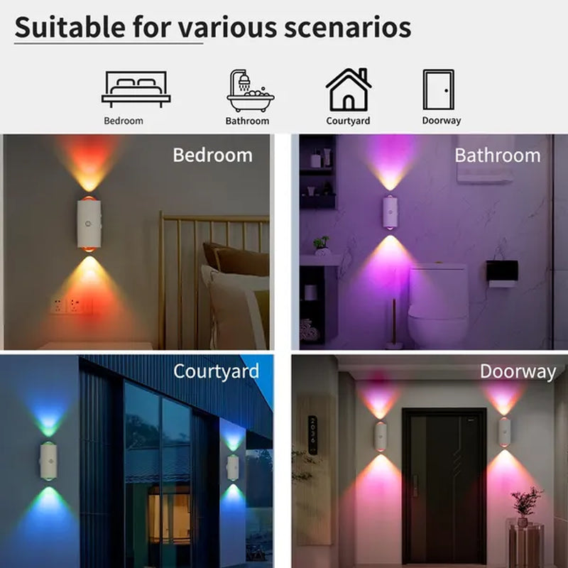 Motion Sensor Wall Light, USB-C Rechargeable Night Lamp, 2 Pack – image 3