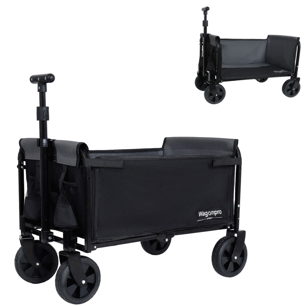 Convertible Folding Camping Wagon with Bench Seat and Storage – image 2