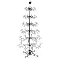 6 Ft Wrought Iron Christmas Tree Ornament Display Stand Black – image 1