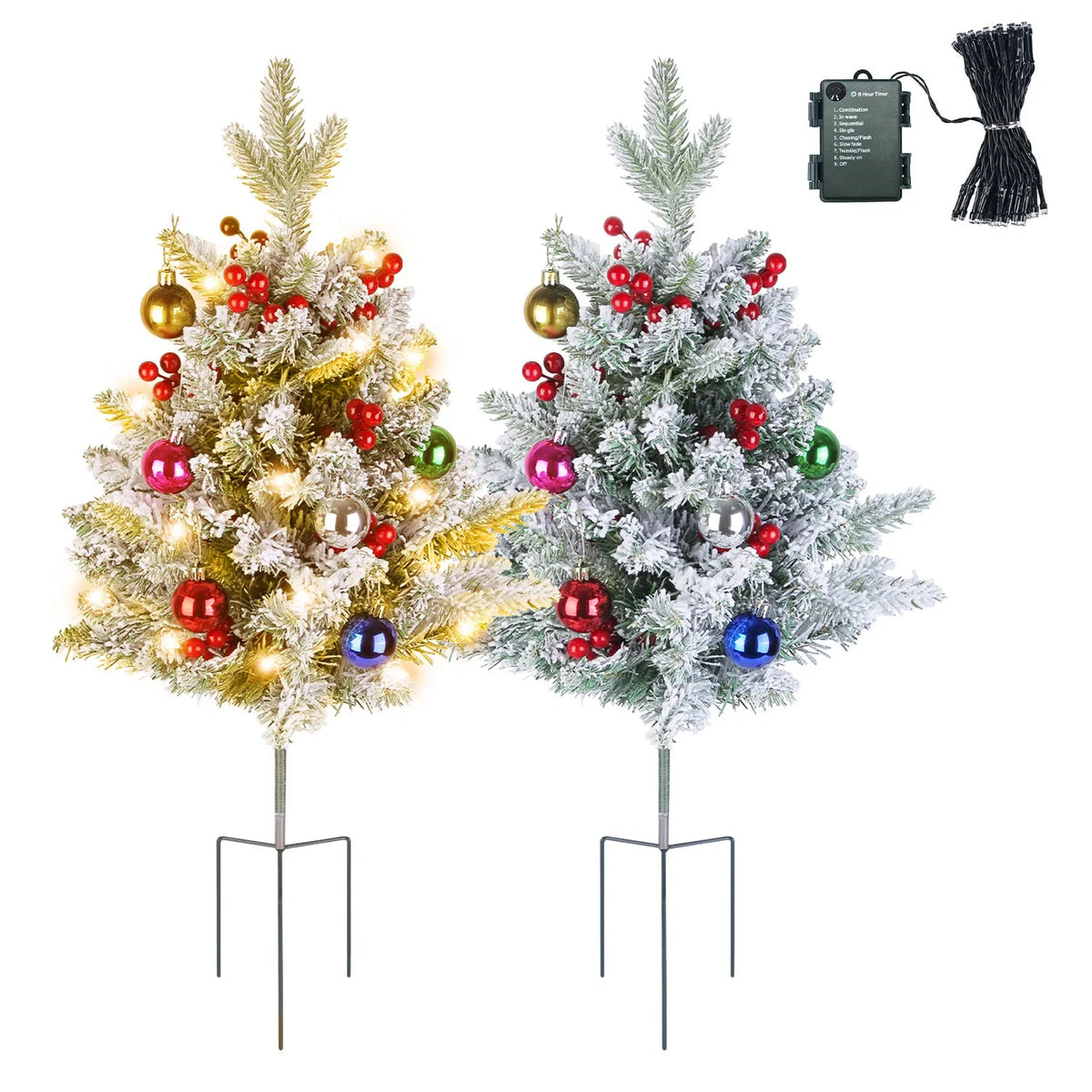 Tabletop Christmas Tree with 50 LED Lights and Timer – image 5