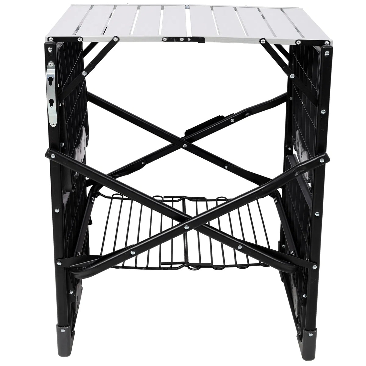 Folding Camp Kitchen Table with Lantern Pole and Side Trays – image 8