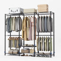 Freestanding Wardrobe Clothes Rack with Dust Cover, 960 lb Capacity – image 1