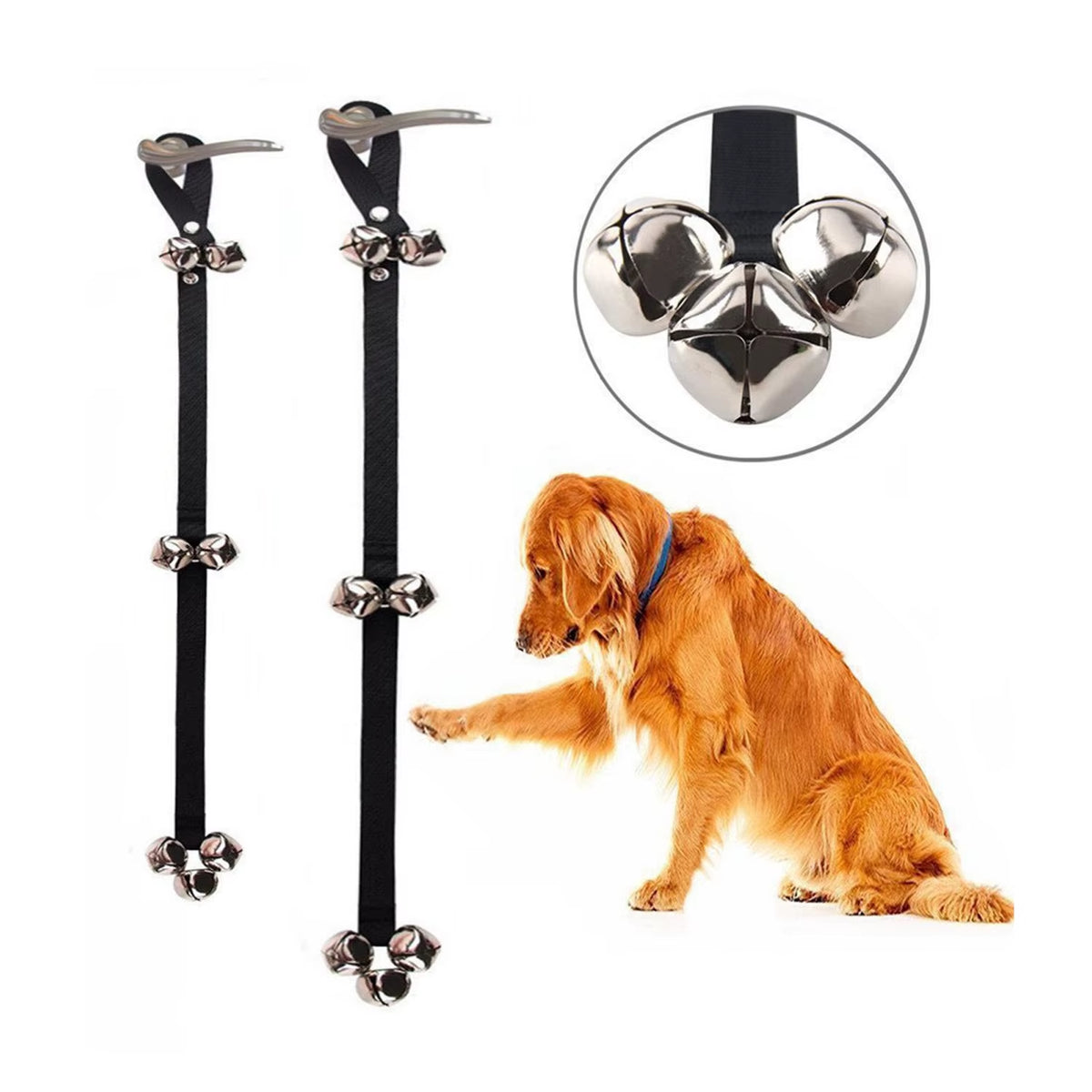 Dog Potty Training Bells - Adjustable Door Hanging Bells for Dogs – image 2