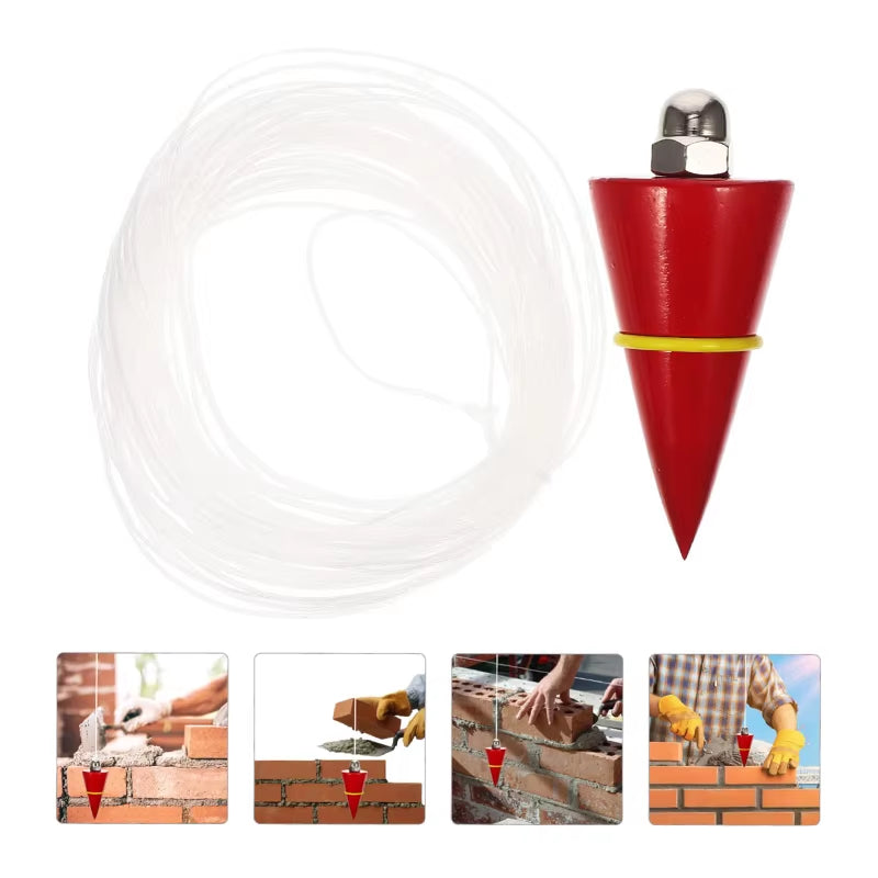 Construction Plumb Bob with Retractable Line Reel – image 2