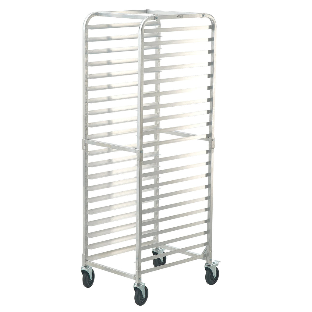 Bun Pan Rack 20-Tier, Aluminum Bakery Speed Rack with Brake Wheels – image 2