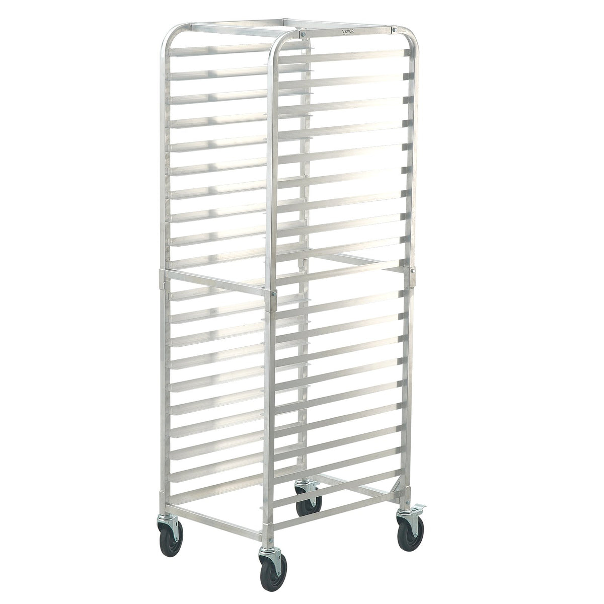 Bun Pan Rack 20-Tier, Aluminum Bakery Speed Rack with Brake Wheels – image 2