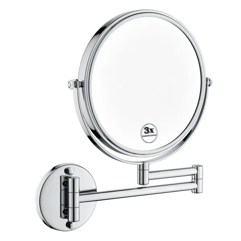 Wall Mount Lighted Makeup Mirror with 3X Magnification, Plug-In – image 2