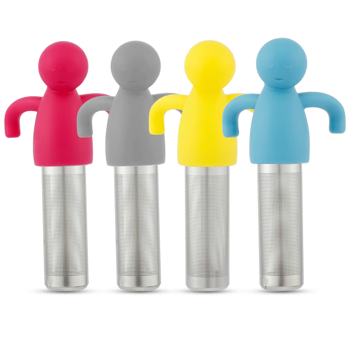 Tea Infuser Set of 4, Fine Mesh Stainless Steel Loose Leaf Strainers – image 8