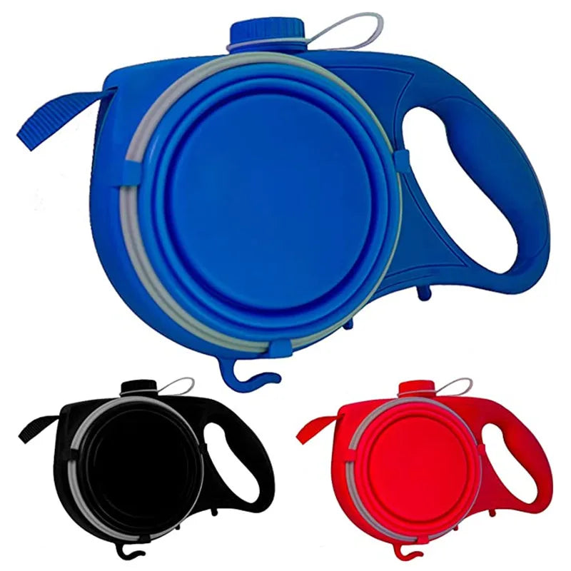 4-in-1 Dog Leash – Built-In Water Bottle, Bowl & Bag Dispenser – image 2