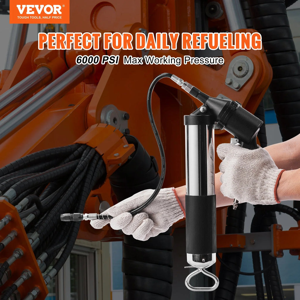 Pneumatic Grease Gun – Heavy Duty Air Grease Gun with 18.5 in Hose – image 2