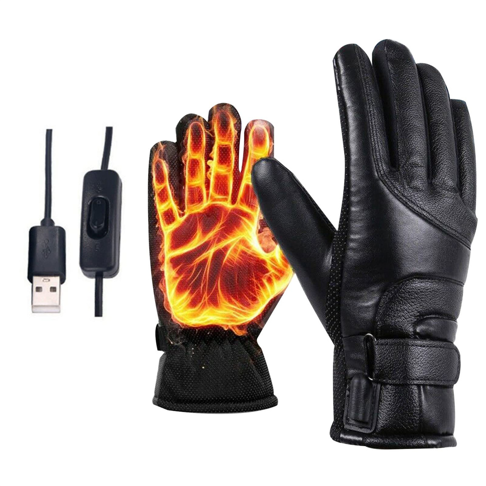 USB Heated Gloves – Touchscreen Windproof Winter Hand Warmers