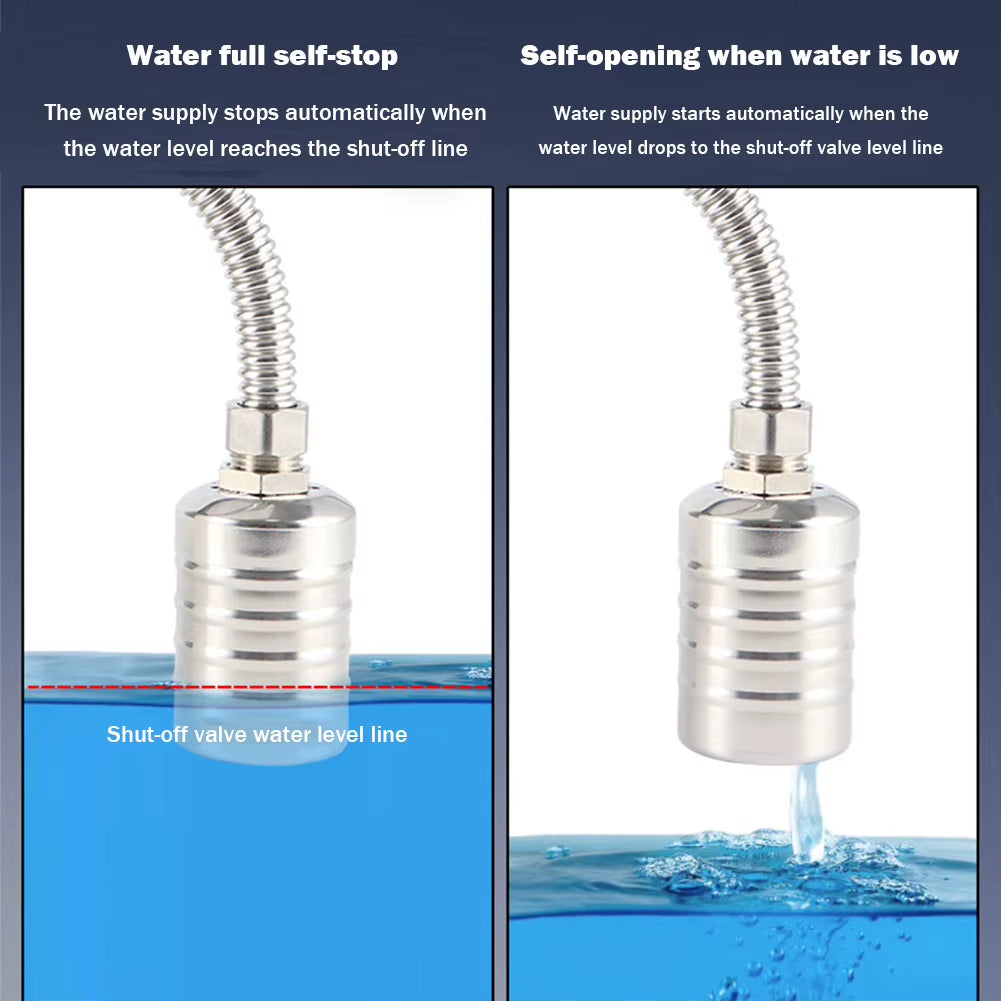 Plumbing Stainless Float Valve Automatic Water Level Shutoff