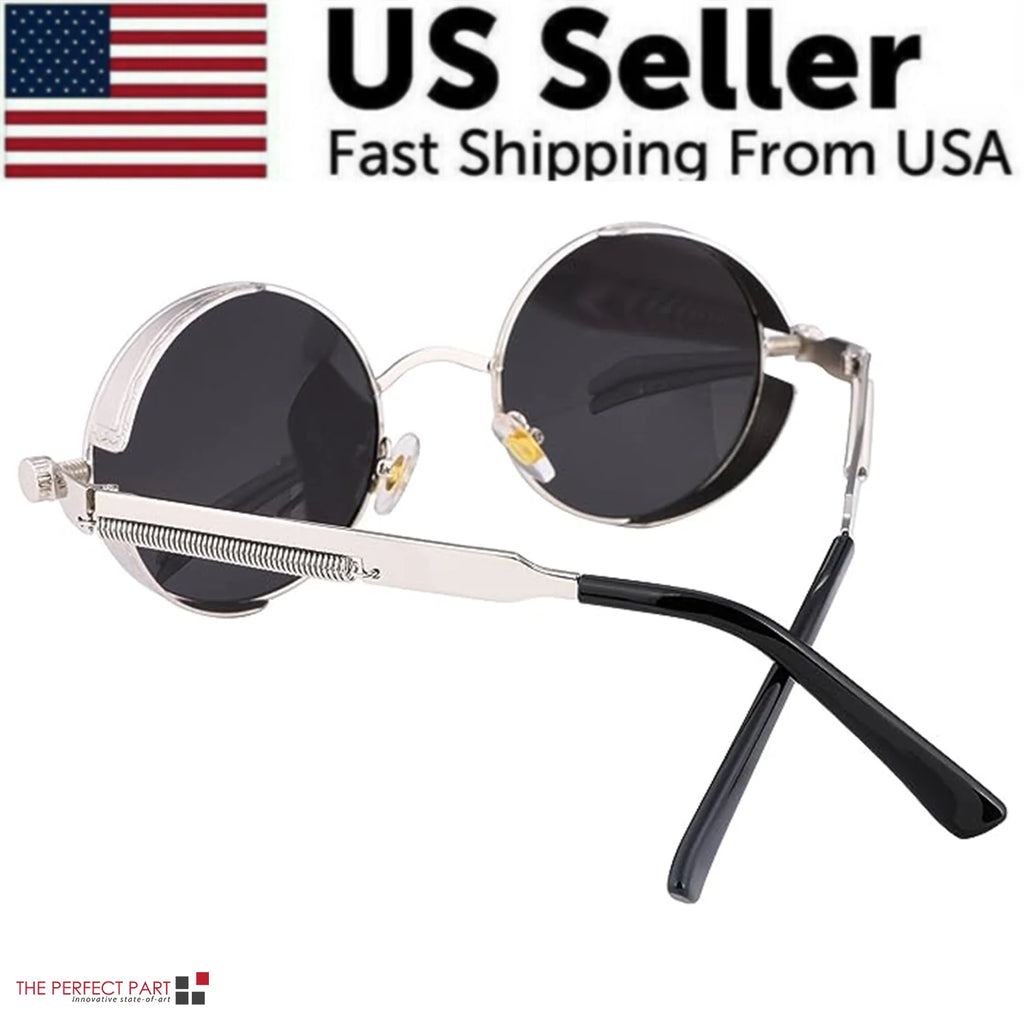 Round Sunglasses – Polarized Retro Metal Frame, UV400 – image 16