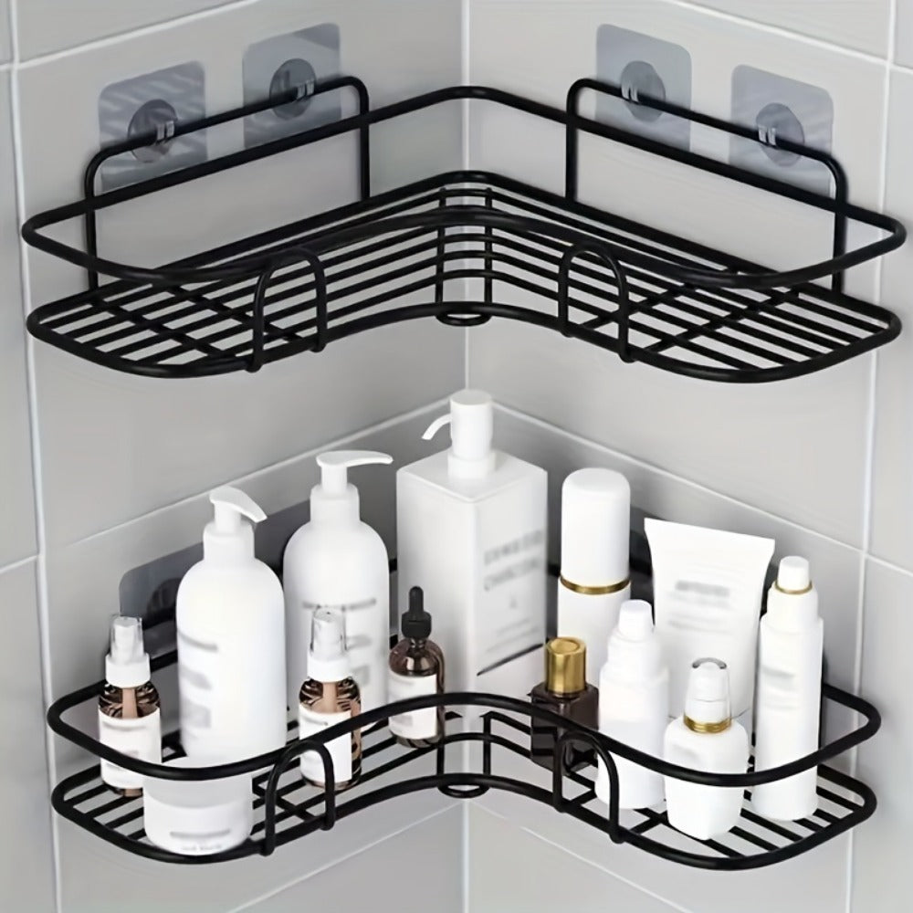 Corner Bathroom Shelf, No-Drill Triangle Shower Rack – image 3