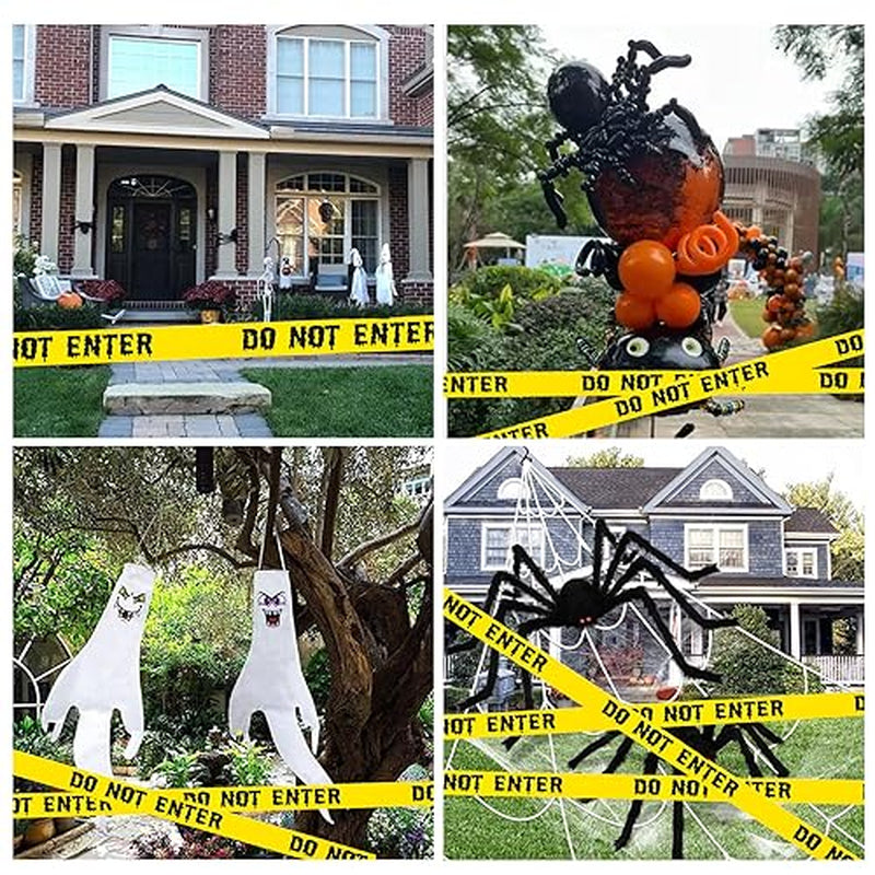 Halloween Caution Tape – 1.9 in x 82 ft Party Decoration Roll – image 4