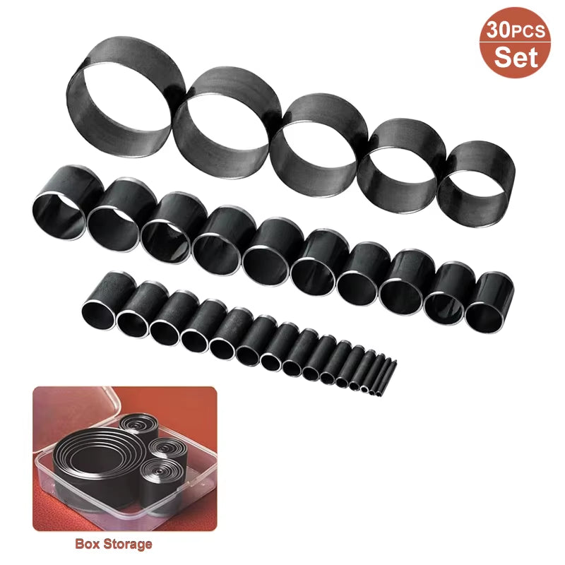 30 Piece Round Hollow Hole Punch Set 1 to 50mm with Case – image 2