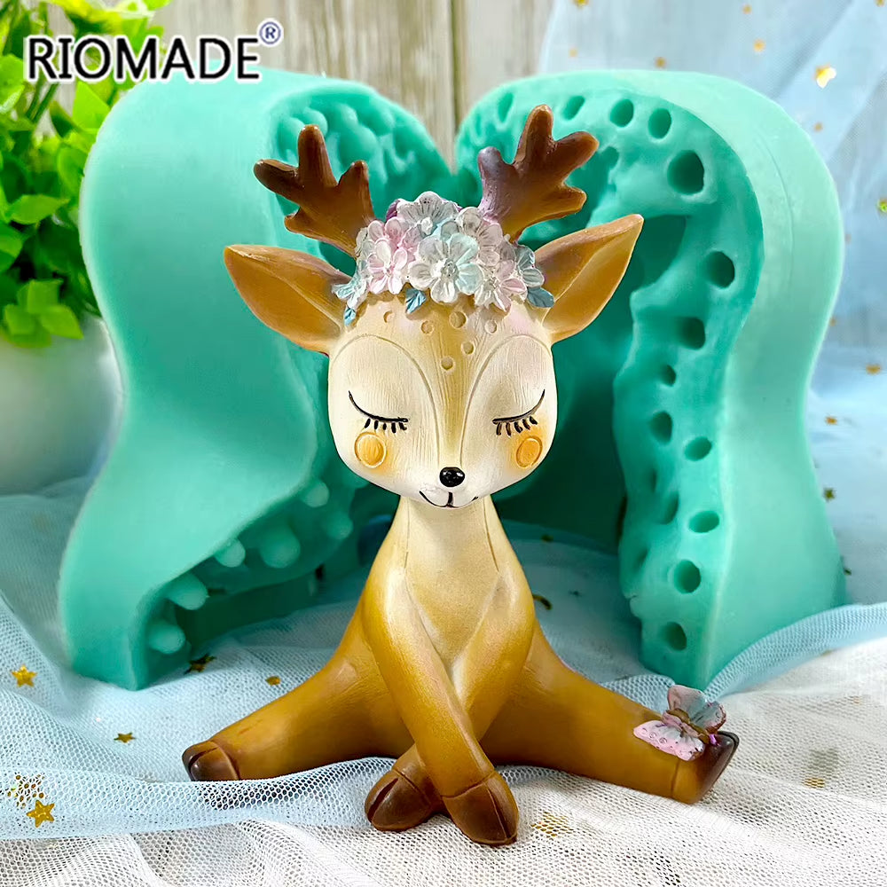Deer Silicone Mold for Candles, Plaster and Resin Crafts – image 6