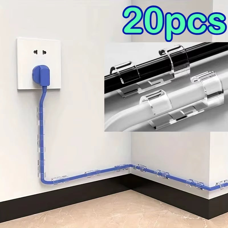 Cable Clips - Self-Adhesive Cord Organizer, 20 Pack – image 2