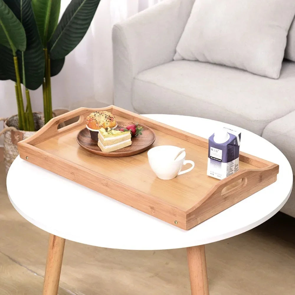 Bamboo Bed Tray Table – Foldable Laptop & Breakfast Tray – image 4